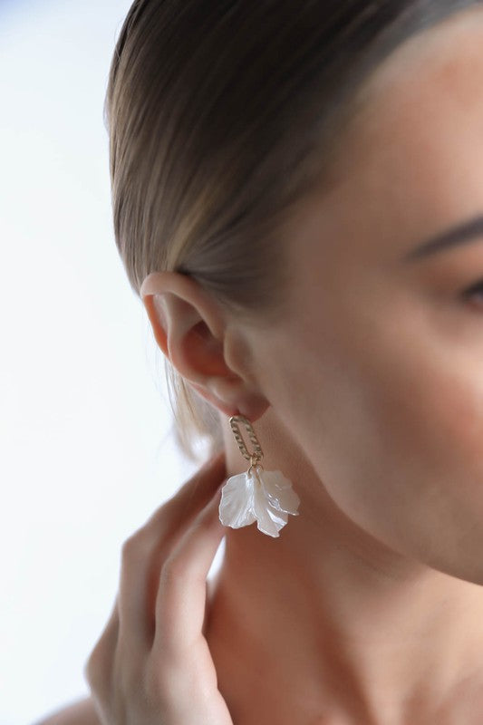 DROP FLOWER EARRING