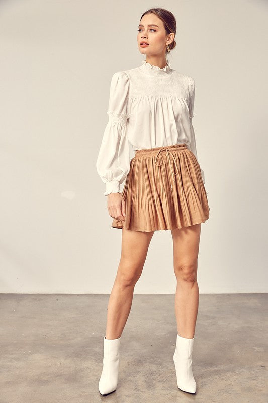 TAKE ME TO FALL PLEATED SKORT