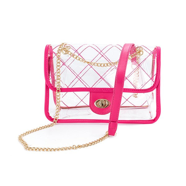 QUILTED CLEAR BAG