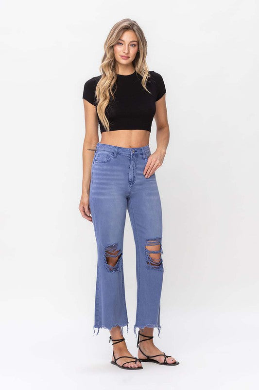 Vintage Crop Flare Jeans