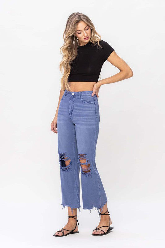 Vintage Crop Flare Jeans