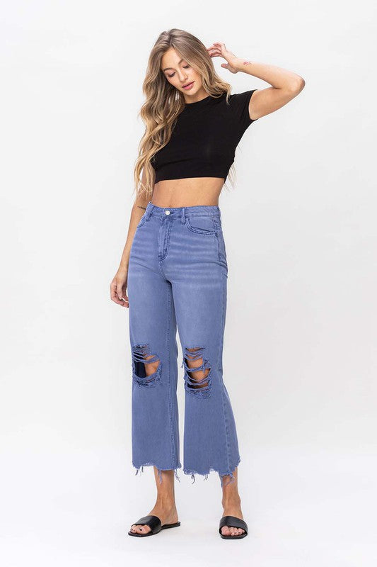 Vintage Crop Flare Jeans