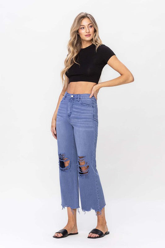 Vintage Crop Flare Jeans