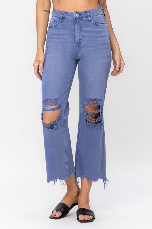 Vintage Crop Flare Jeans