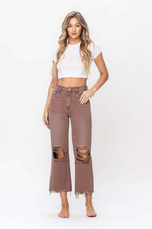 90S VINTAGE CROP FLARE JEAN