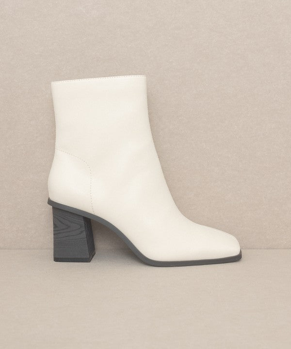 Square Toe Ankle Boots