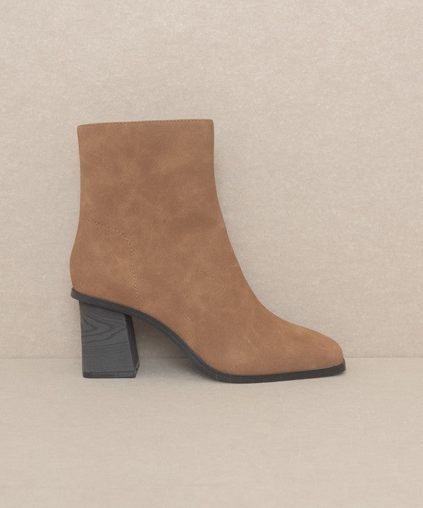 Square Toe Ankle Boots