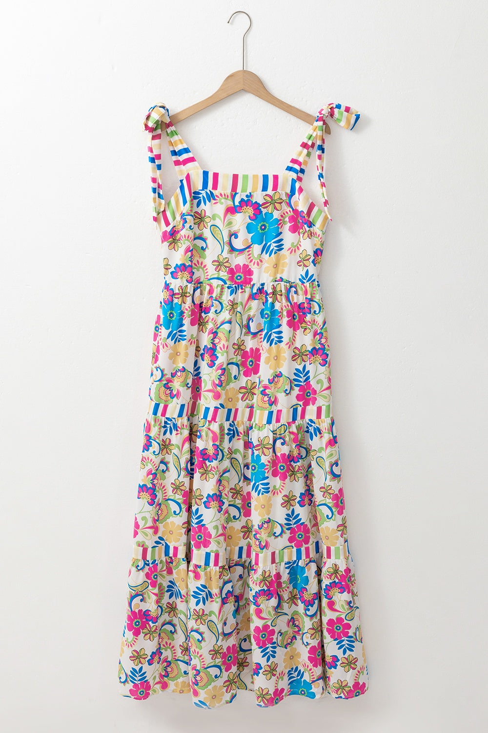 Preorder Tied Floral Sleeveless Maxi Dress