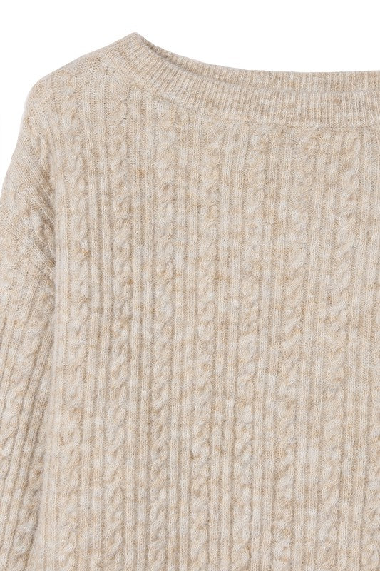 Reagan Oversize cable sweater