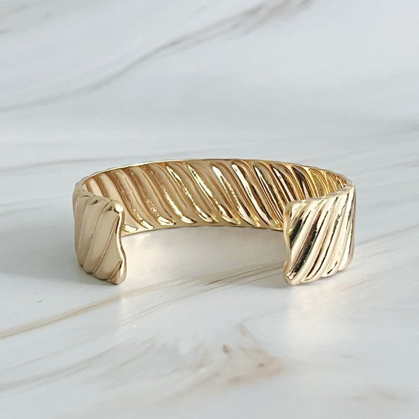 Cabled Cuff Bracelet