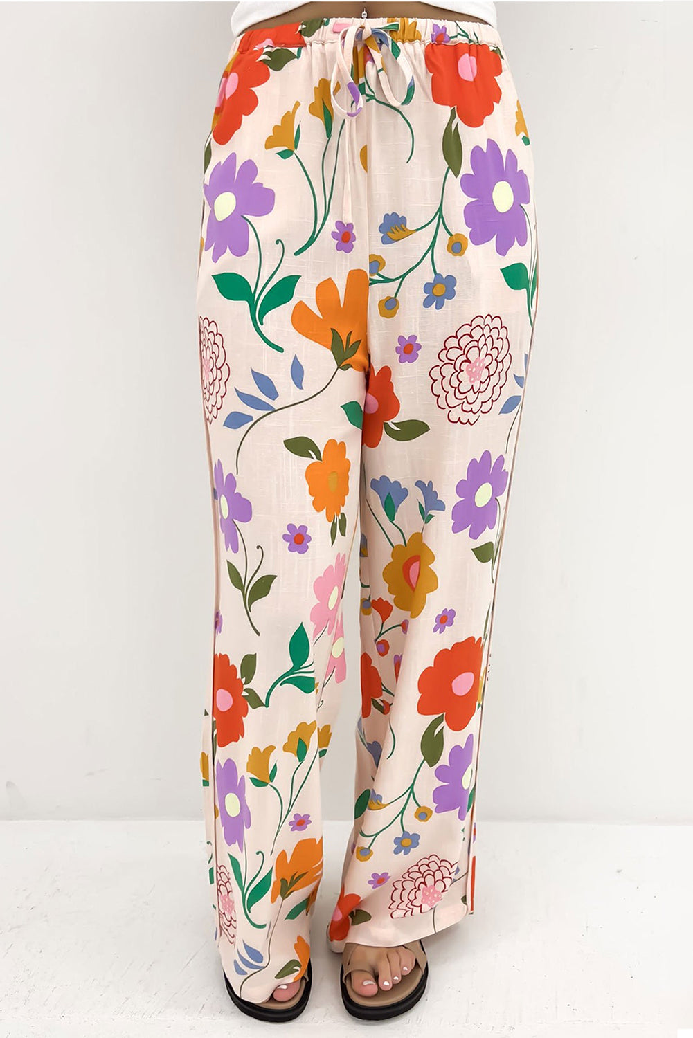 Preorder Drawstring Printed Pants with Pockets