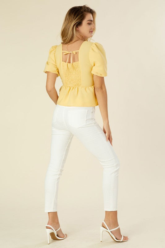 A Great Day Peplum Blouse