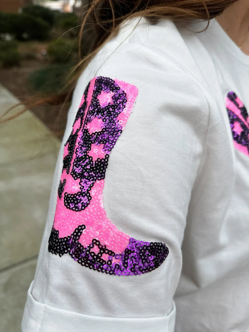 Sequin Howdy Tshirt