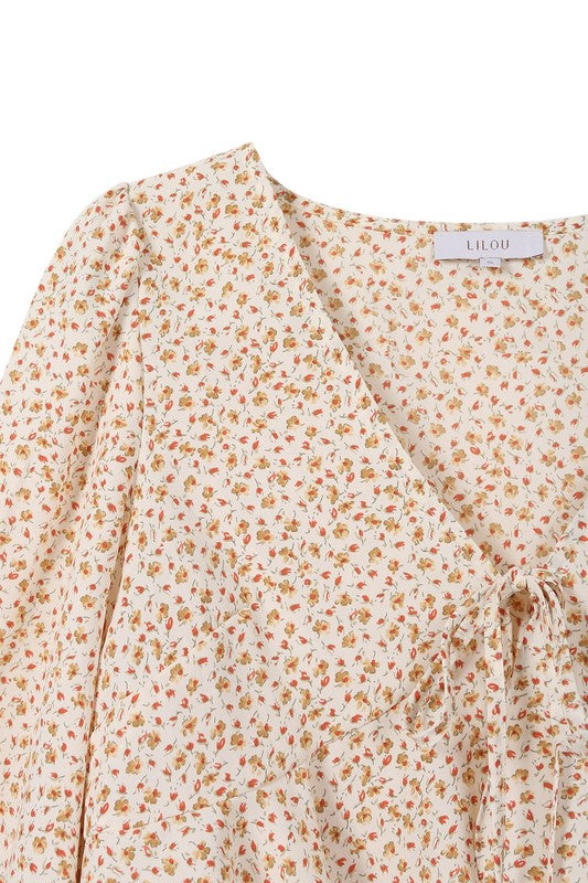 LJ floral frill blouse