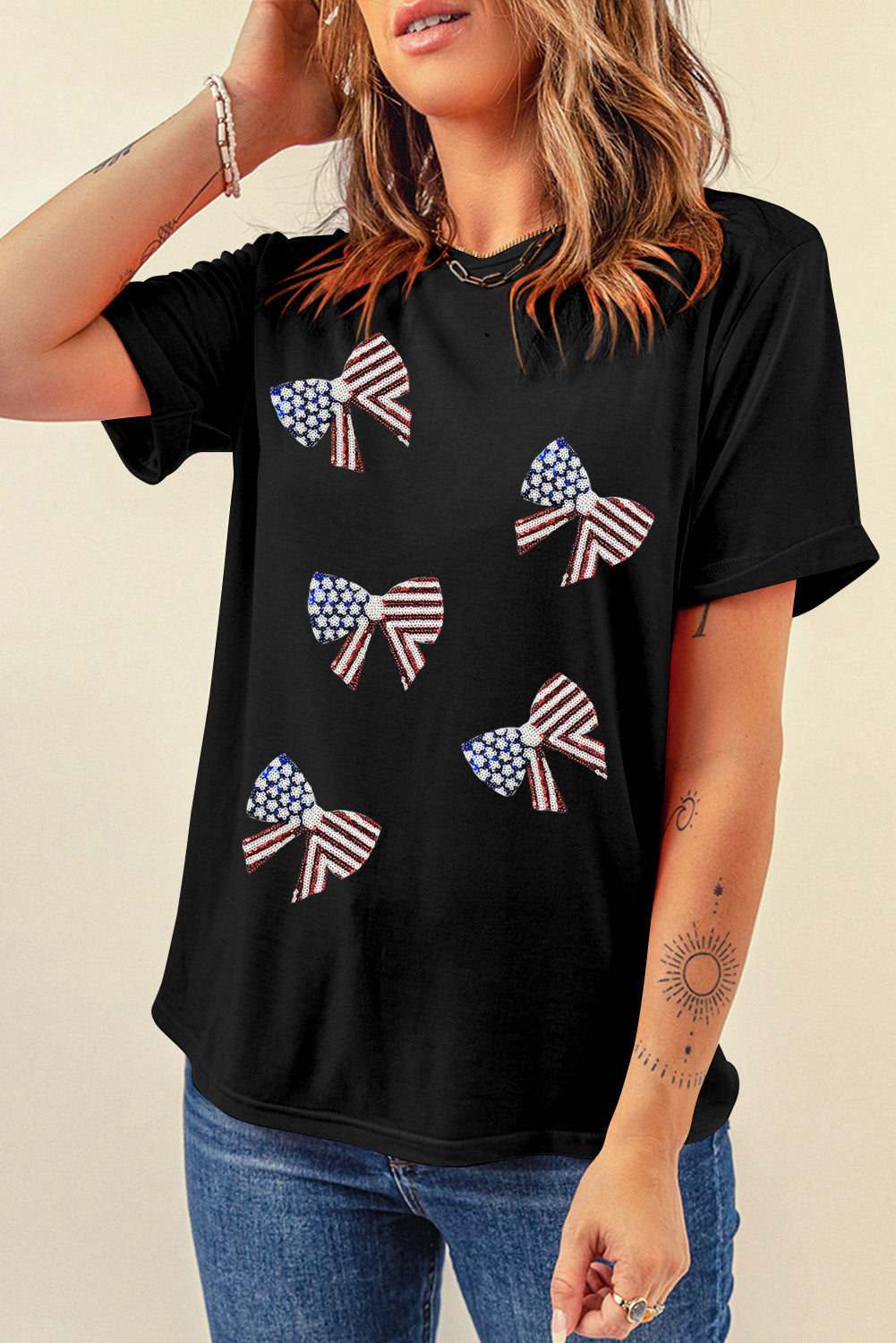 Preorder Flag Round Neck Short Sleeve T-Shirt