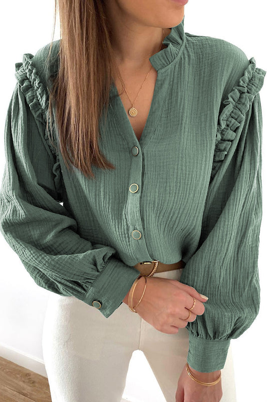 PREORDER Long Sleeve Buttoned Top