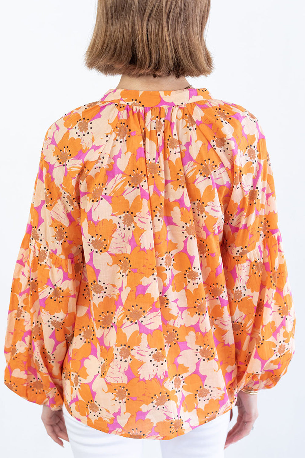 Julie PREORDER Printed Balloon Sleeve Top