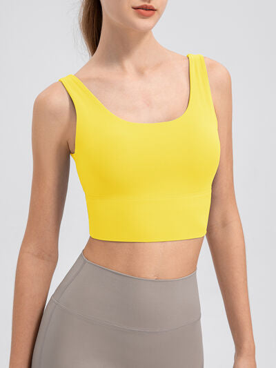 Scoop Neck Wide Strap Active Tank