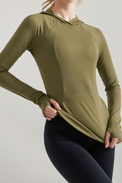 Preorder Hooded Long Sleeve Active T-Shirt